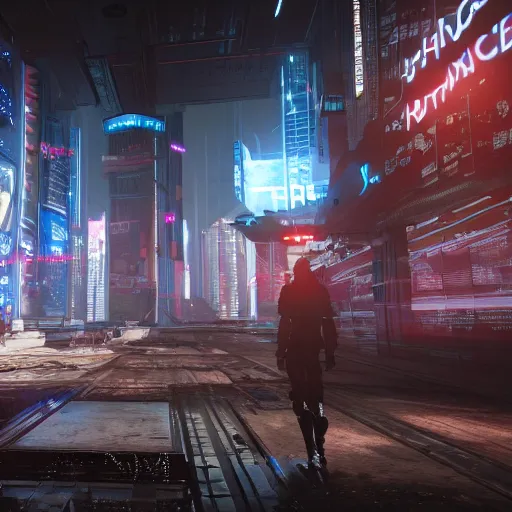 Prompt: photorealistic cyberpunk location game unreal engine 4K 1080