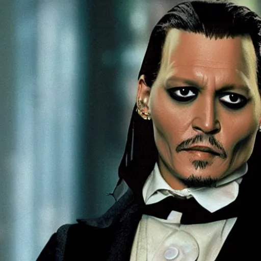 Image similar to johnny depp as jean - baptiste emanuel zorg