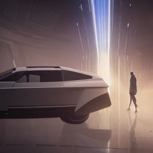 Image similar to full lenght sci-fi cars in the coronation of napoleon painting by Jacques-Louis David in the blade runner 2049 film and point cloud in the middle and everything in form of zaha hadid architects artwork by caravaggio unreal engine 5 keyshot octane lighting ultra high detail ultra hyper realism 8k 16k in plastic dark tilt shift full-length view