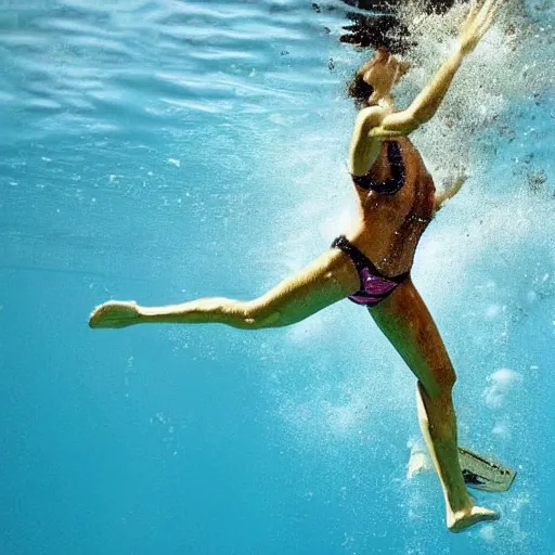 Image similar to perfect dive, swimming