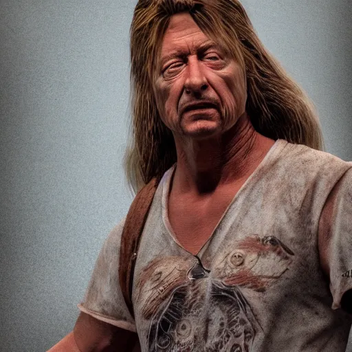 Image similar to hyperrealistic dslr film still of joe dirt, stunning 8 k octane comprehensive 3 d render, inspired by istvan sandorfi & greg rutkowski & unreal engine, perfect symmetry, dim volumetric cinematic lighting, extremely hyper - detailed, incredibly real lifelike attributes & flesh texture, intricate, masterpiece, artstation, stunning