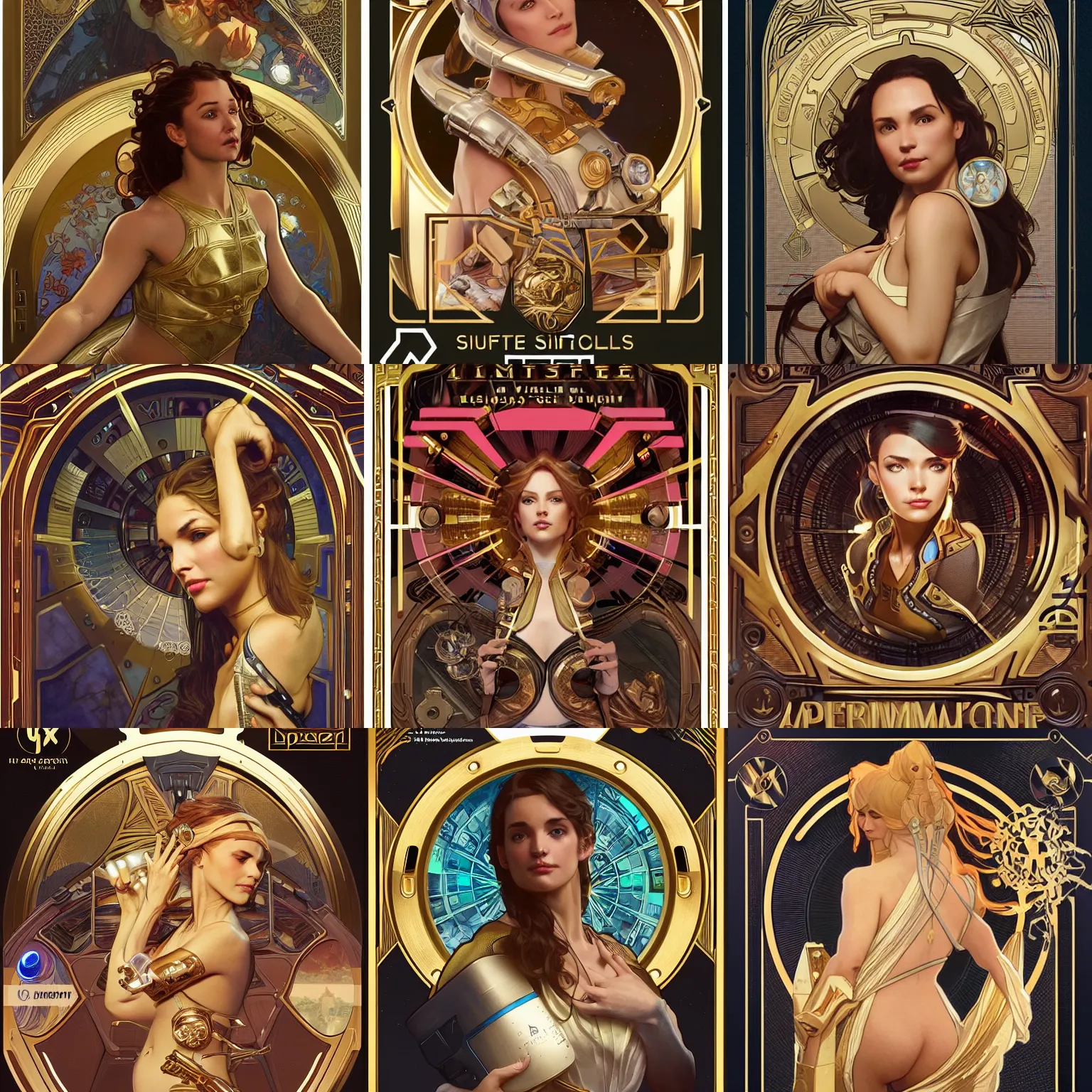 Prompt: 150MP, scifi, a gold vault chest slightly open with hidden luxury goodies, D&D, alphonse mucha, artgerm, magali villeneuve, greg rutkowski