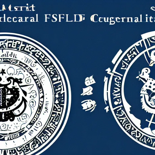 Image similar to microscopic mems federal sigils, integrated presidential circuit sigil mechanism under the microscope