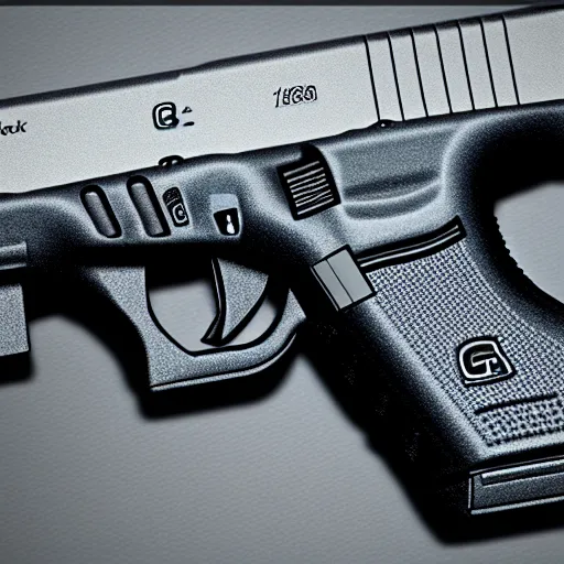 Prompt: glock 1 9, photorealistic, high detail, color graded, 8 k, good quality, realistic