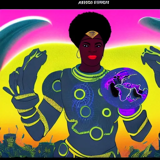 Image similar to Afrofuturism