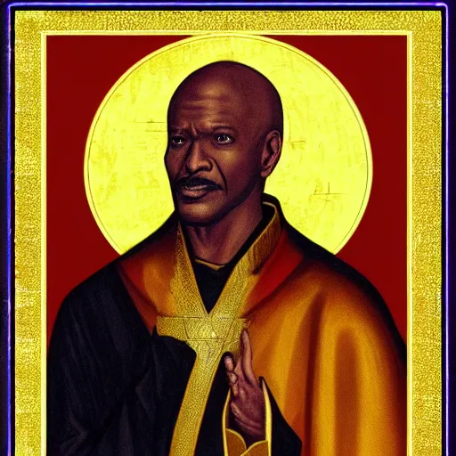 Image similar to commander sisko, catholic icon