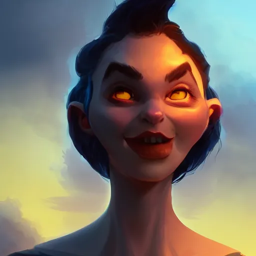 Prompt: Portrait of a dark troll, mattepainting concept Blizzard pixar maya engine on stylized background splash comics global illumination lighting artstation lois van baarle, ilya kuvshinov, rossdraws