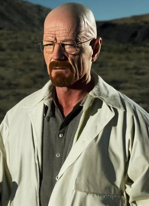 Image similar to film still of jessica simpson as walter white in breaking bad, 4k.