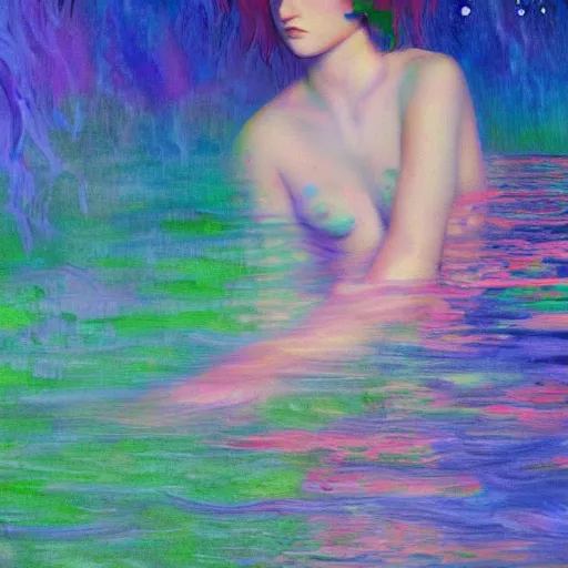 Prompt: TOGETHER is more - Data NFT Season 1 contributor in seapunk style featured on artstation in the style of Monet - series element 2