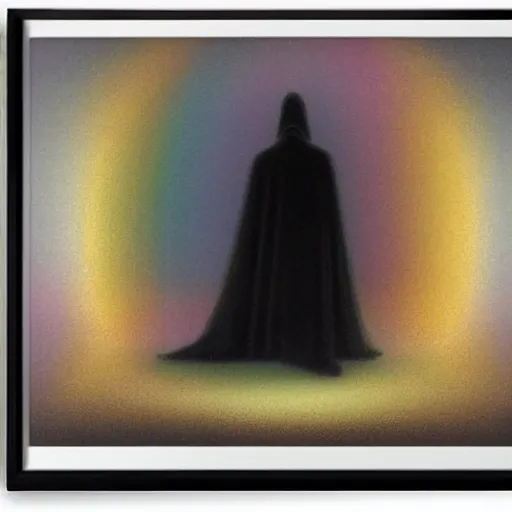 Image similar to a skeleton in black cloak by Gabriel Dawe