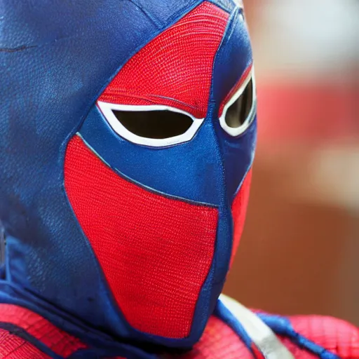 Image similar to Peruvian Spiderman with his mask taken off