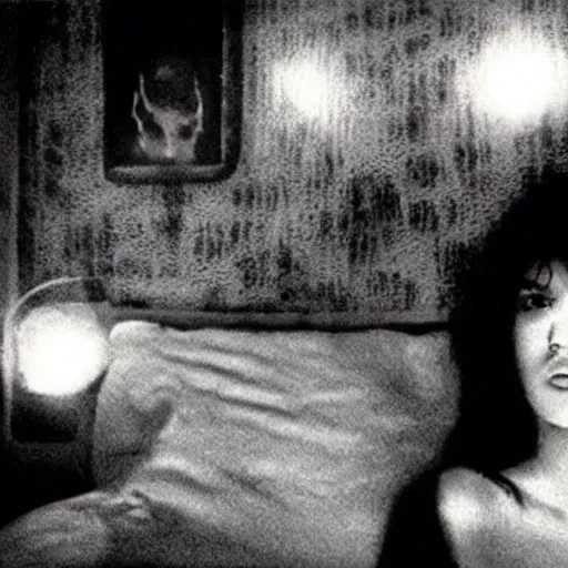 Prompt: ghost, polaroid, by jamel shabbaz, gregg araki, daido moriyama