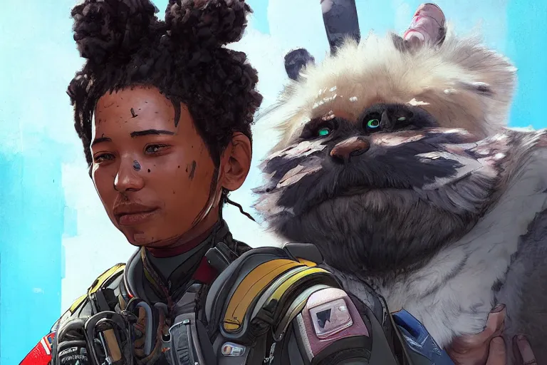 Prompt: portrait of an Apex Legends character By Emmanuel Lubezki