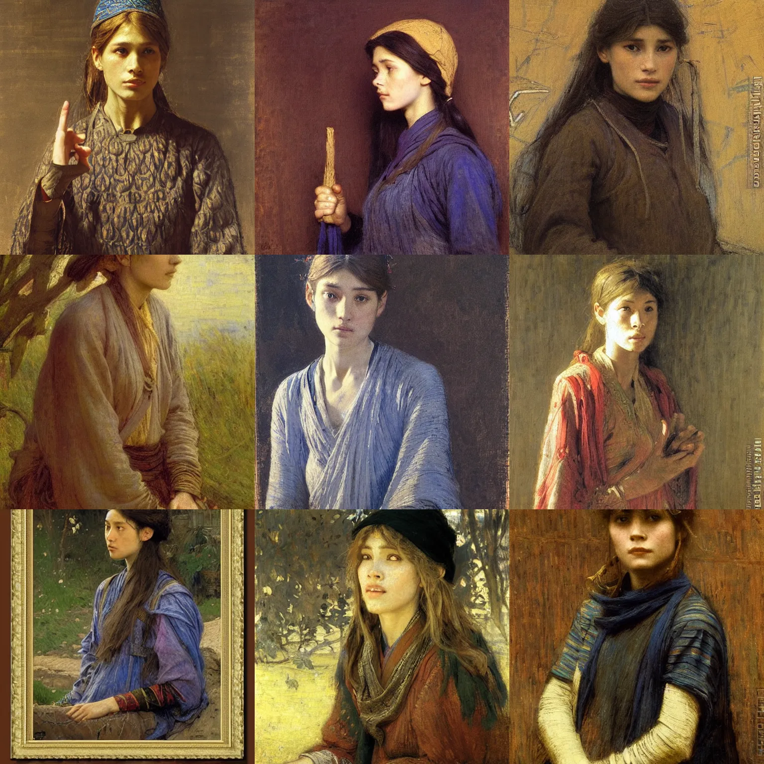 Prompt: orientalist portrait of a female wizard by jules bastien - lepage, masterful intricate artwork, excellent lighting, high detail 8 k