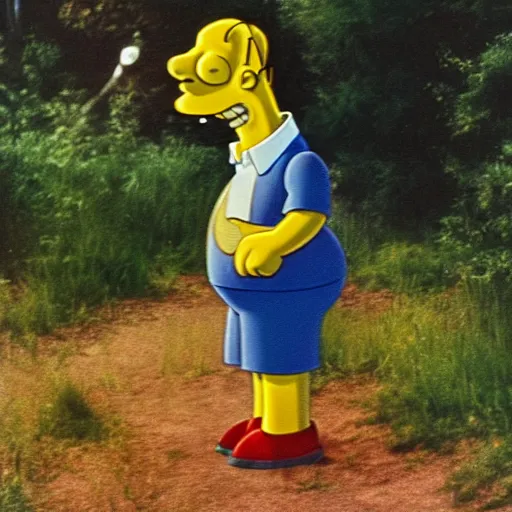 Prompt: homer simpson as a toddler, award winning nature photography