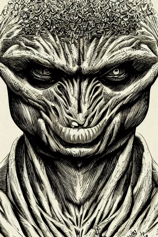 Image similar to mole men, symmetrical, highly detailed, digital art, sharp focus, trending on art station, kentaro miura manga art style