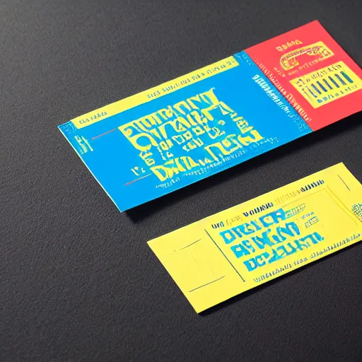 Image similar to ticket design dribble