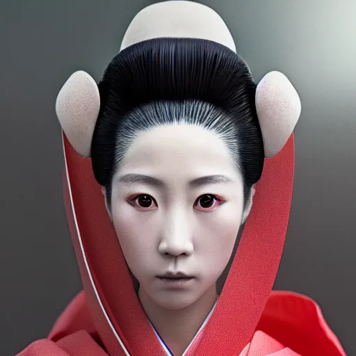 Image similar to hyperrealistic japanese geisha, by istvan sandorfi & thomas eakes & xiang duan, perfect facial symmetry, dim volumetric cinematic lighting, photorealistic, 8 k octane comprehensive render, post - processing, extremely hyper - detailed, intricate, lifelike texture, epic composition, masterpiece, identical to real robert lewandowski, stunning,