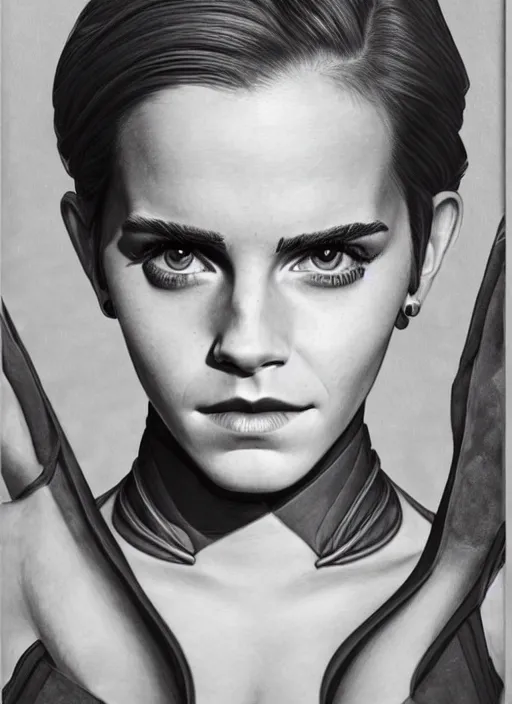 Image similar to Emma Watson as a Twilek, by artgerm, beautiful, mixed media on toned paper, 2021, very detailed, coffee art