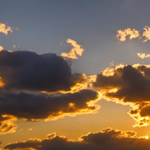 Prompt: shape of virgin mary face in sunset clouds