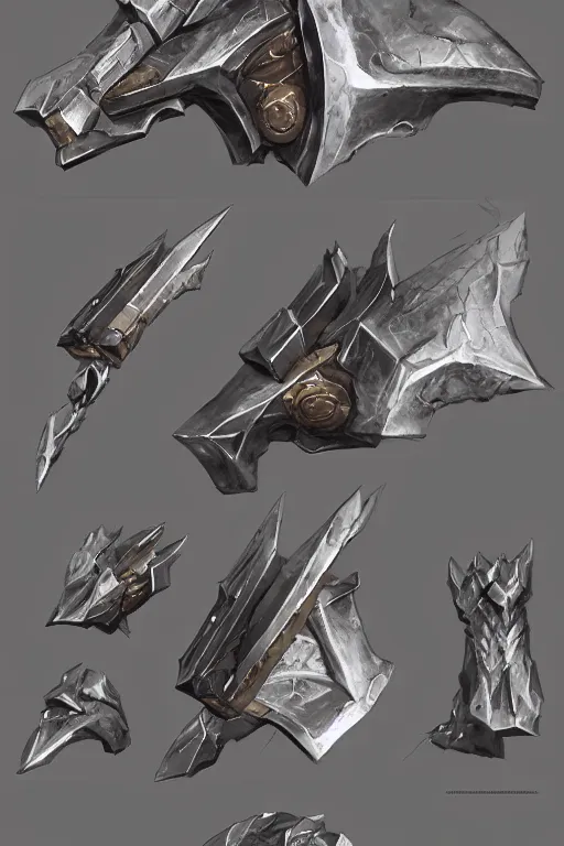 Image similar to item concept art of metallic shadow axe art by artgerm and Craig Mullins, James Jean, Andrey Ryabovichev, Mark Simonetti and Peter Morbacher 16k