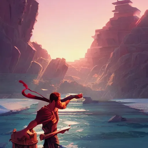 Image similar to hero world ben hur, behance hd by jesper ejsing, by rhads, makoto shinkai and lois van baarle, ilya kuvshinov, rossdraws global illumination