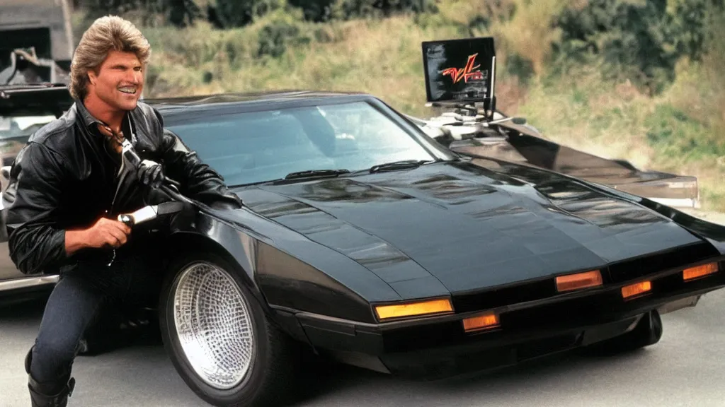 Prompt: Kitt, the knight rider