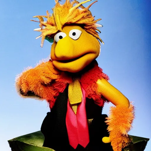 Prompt: Donald Trump as a Gorg, from tv show Fraggle Rock