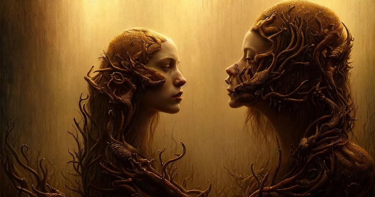 Image similar to epic professional digital art of starving eyes, faint golden moody atmospheric lighting, painted, intricate, detailed, detailed, foreboding, by leesha hannigan, wayne haag, reyna rochin, ignacio fernandez rios, mark ryden, iris van herpen,, epic, stunning, gorgeous, much wow, cinematic, masterpiece.