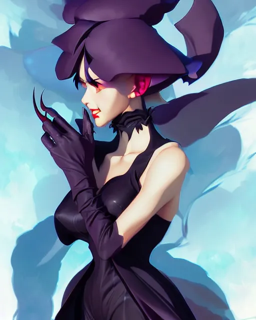 Image similar to darkstalkers morrigan, portrait shinkai makoto studio ghibli studio key hideaki anno sakimichan stanley artgerm lau rossdraws james jean marc simonetti elegant highly detailed digital painting artstation pixiv