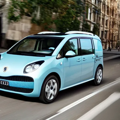 Image similar to First picture of new Bugati Minivan - the Dolgo (2023) getty 35mm