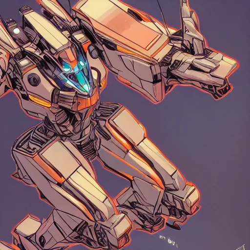 Image similar to a mecha smoth, solid background, in the graphic style of Patrick Gleason and Matt James, detailed art, trending on Artstation, sharp focus, very coherent symmetrical artwork, iridescent accents, body complet, Beautiful comic art