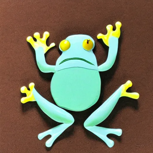 Image similar to frog in yogurt