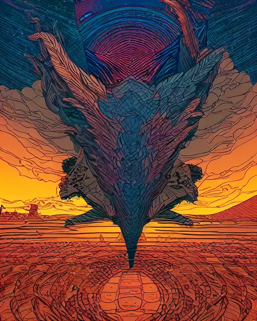 Image similar to the most amazing dream, dan mumford, moebius, hd, digital illustration