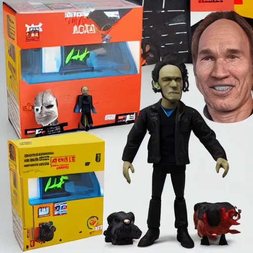 Image similar to tim berners - lee stop motion vinyl action figure, plastic, toy, butcher billy style