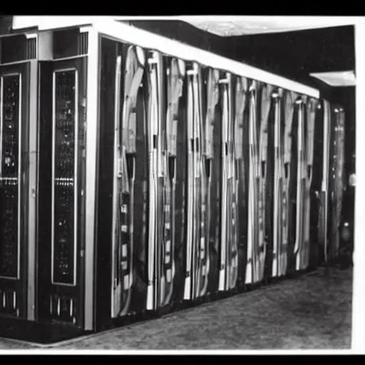 Image similar to a supercomputer from the 1940's