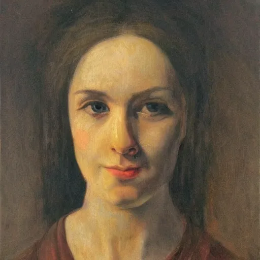 Image similar to symbolism art, portrait