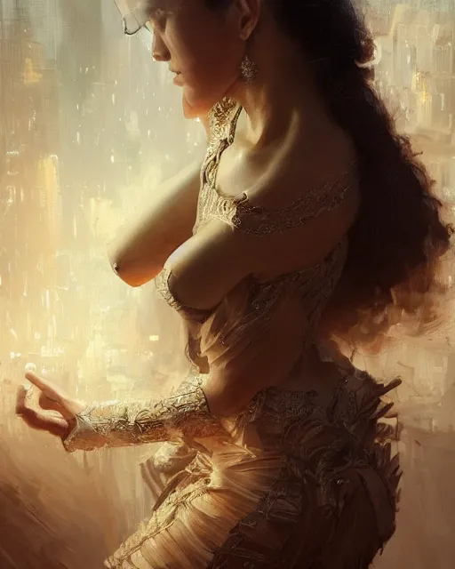 Image similar to Patience during a war on the outside of the clubs, gorgeous, portrait, powerful, intricate, beautiful, masterpiece, elegant, volumetric lighting, back lighting, rimlight, dramatic lighting, digital painting, highly detailed, artstation, sharp focus, illustration, Artgerm, Jean-Léon Gérôme , ruan jia