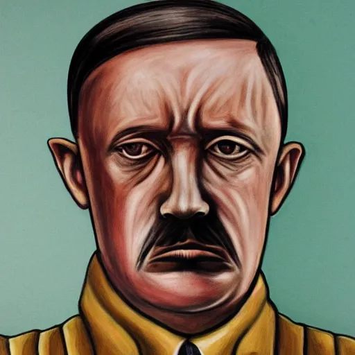 Image similar to a very detailed portrait of hitler in african clothes