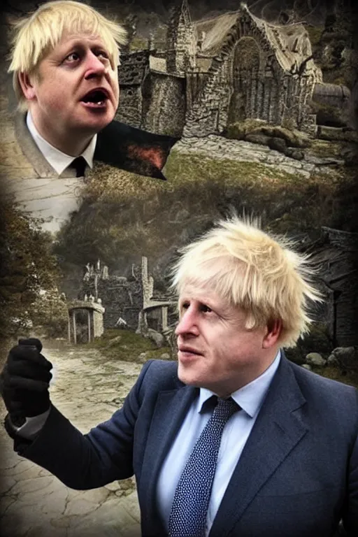 Prompt: “Boris Johnson in Skyrim”