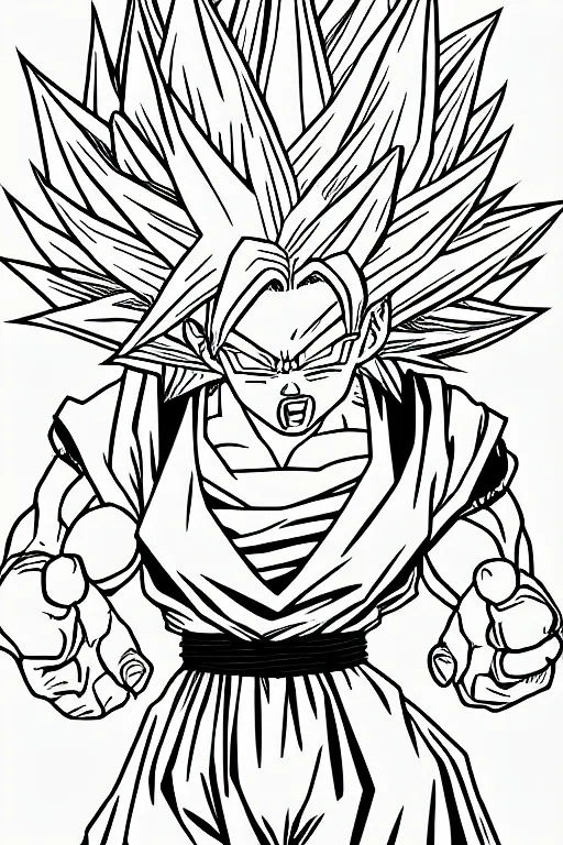 Prompt: woman going super saiyan, dragon ball z, akira toriyama, epic, illustration, highly detailed, black and white illustration, manga style