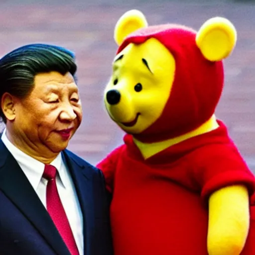 Image similar to xi jinping as winnie-the-pooh,