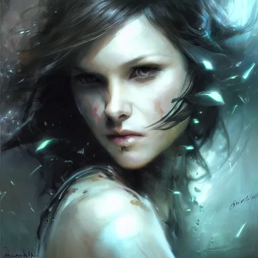 Image similar to artwork by Raymond Swanland