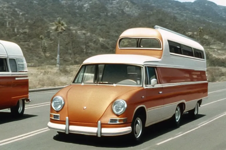 Prompt: 1975 passenger van (((((((Porsche))))))) 959 movie still, speed, cinematic Eastman 5384 film