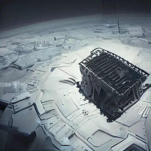 Image similar to sci-fi wall structure on the coronation of napoleon painting on moon, unreal engine 5, keyshot, octane, artstation trending, ultra high detail, ultra realistic, cinematic pinterest style, 8k, 16k, zaha hadid style architecture, matrix film color , high contrast pinterest plastic, dark atmosphere pinteres, on black background pinterest, volumetric lighting pinterest, tilt shift,