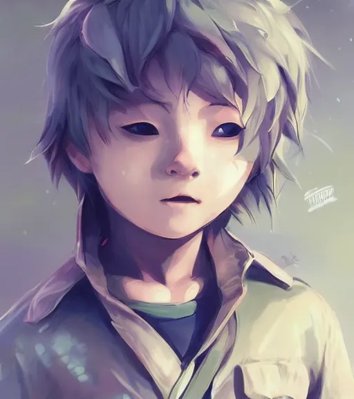 Prompt: beautiful little boy anime character inspired by jason voorhees, art by rossdraws, wlop, ilya kuvshinov, artgem lau, sakimichan and makoto shinkai, concept art, anatomically correct, extremely coherent, realistic, mask, smooth, hd, 8 0 s haircut