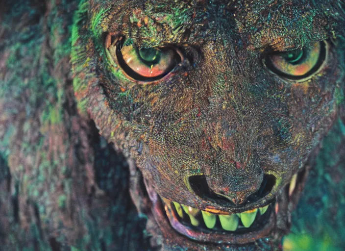 Image similar to photo of the beast with a million eyes, fujifilm velvia 5 0
