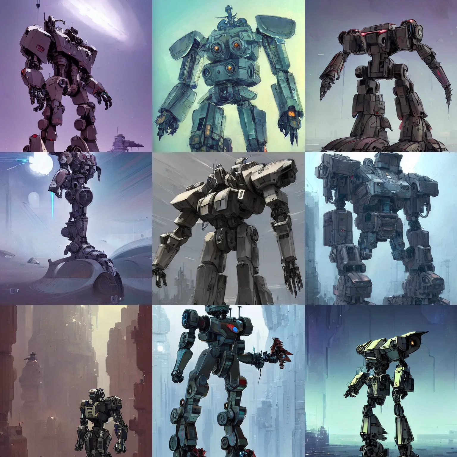 sad mecha in elegant design by ian mcque and stephan | Stable Diffusion