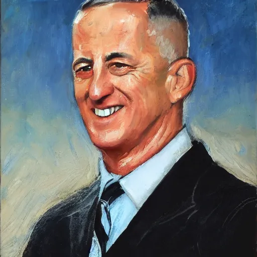 Image similar to portrait of benny gantz