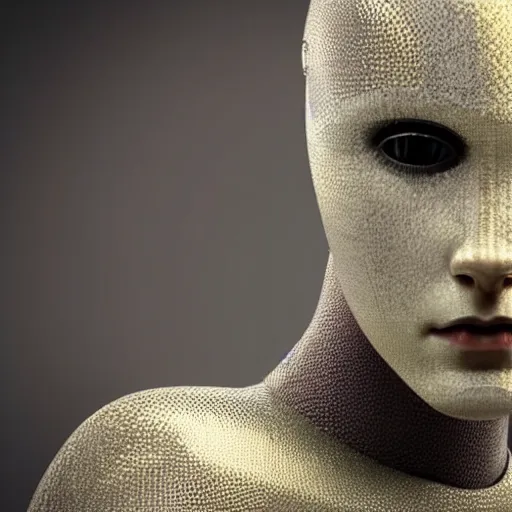 Image similar to headshot of humanoid robot from ex machina